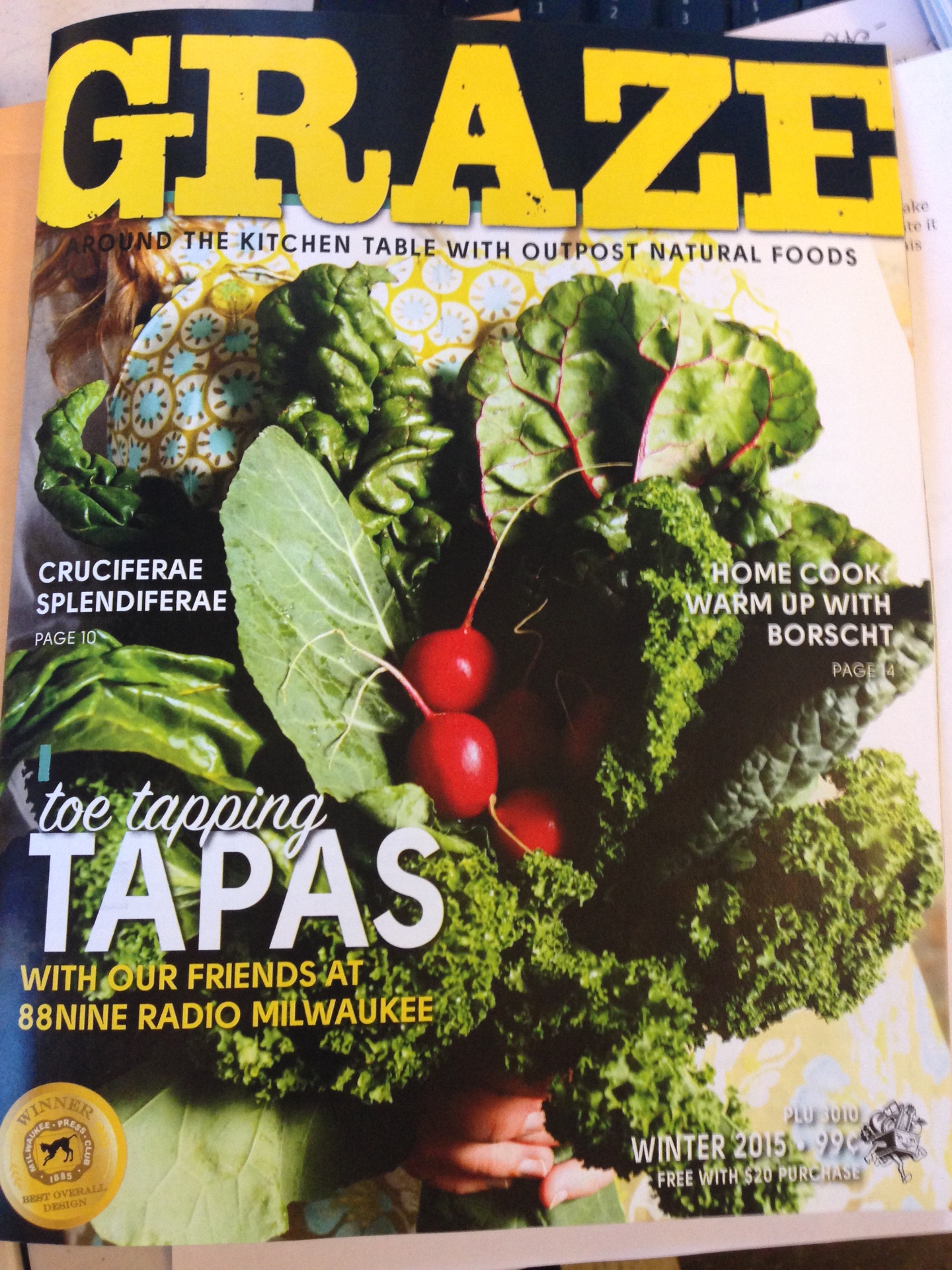GRAZE Magazine (Outpost Natural Foods) cover